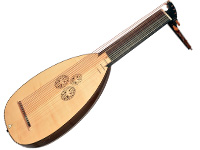 13-chörige Barocklaute nach Magnus Tieffenbrucker/Joachim Edlinger, Prag 1732 - 13-course baroque lute after Magnus Tieffenbrucker/Joachim Edlinger, Praque 1732