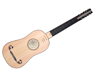 Barockgitarre nach Alexander Voboam - baroque guitar after after Alexander Voboam